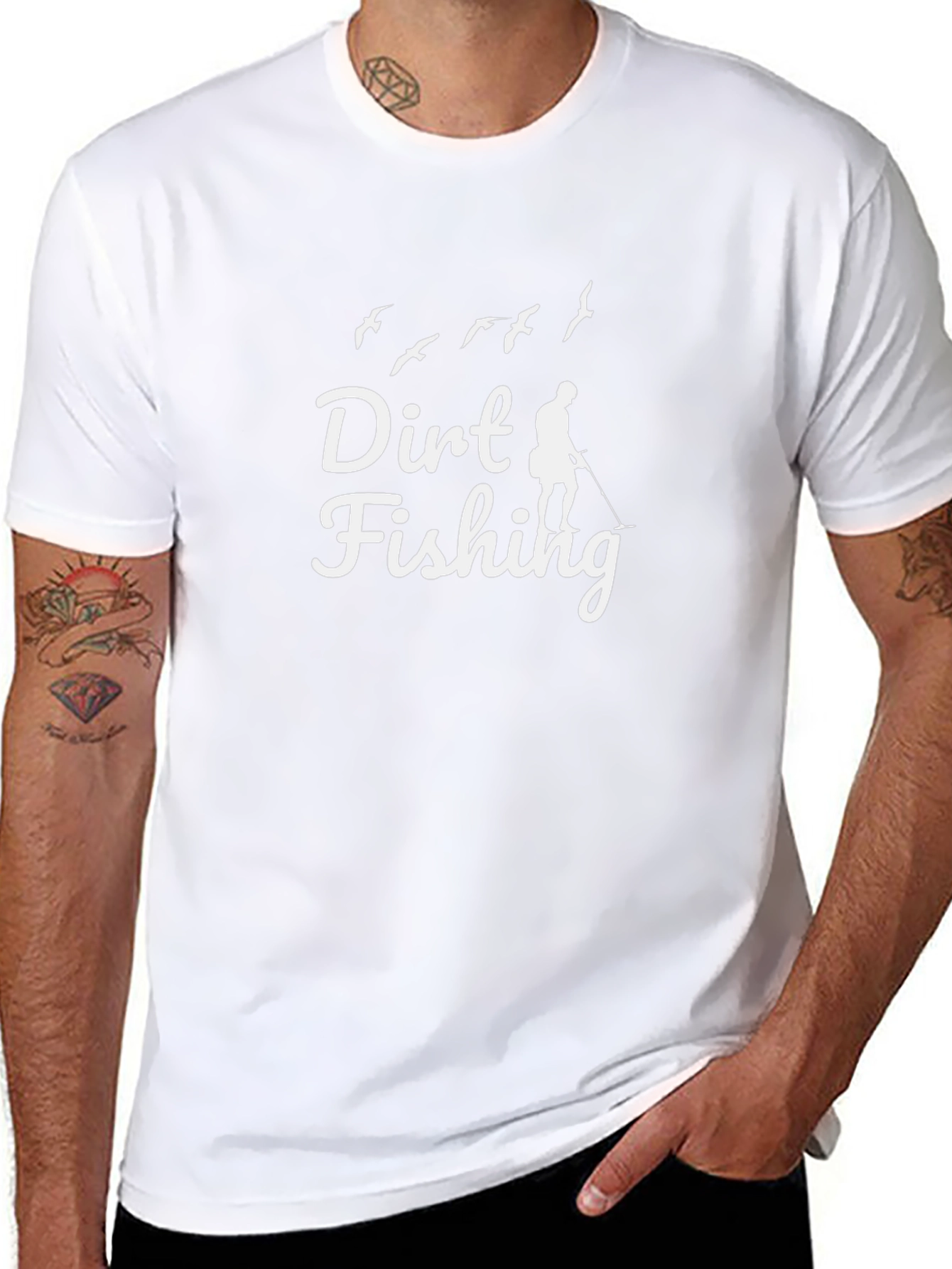 Camiseta Negra Dirt Fishing para Amantes de la Aventura