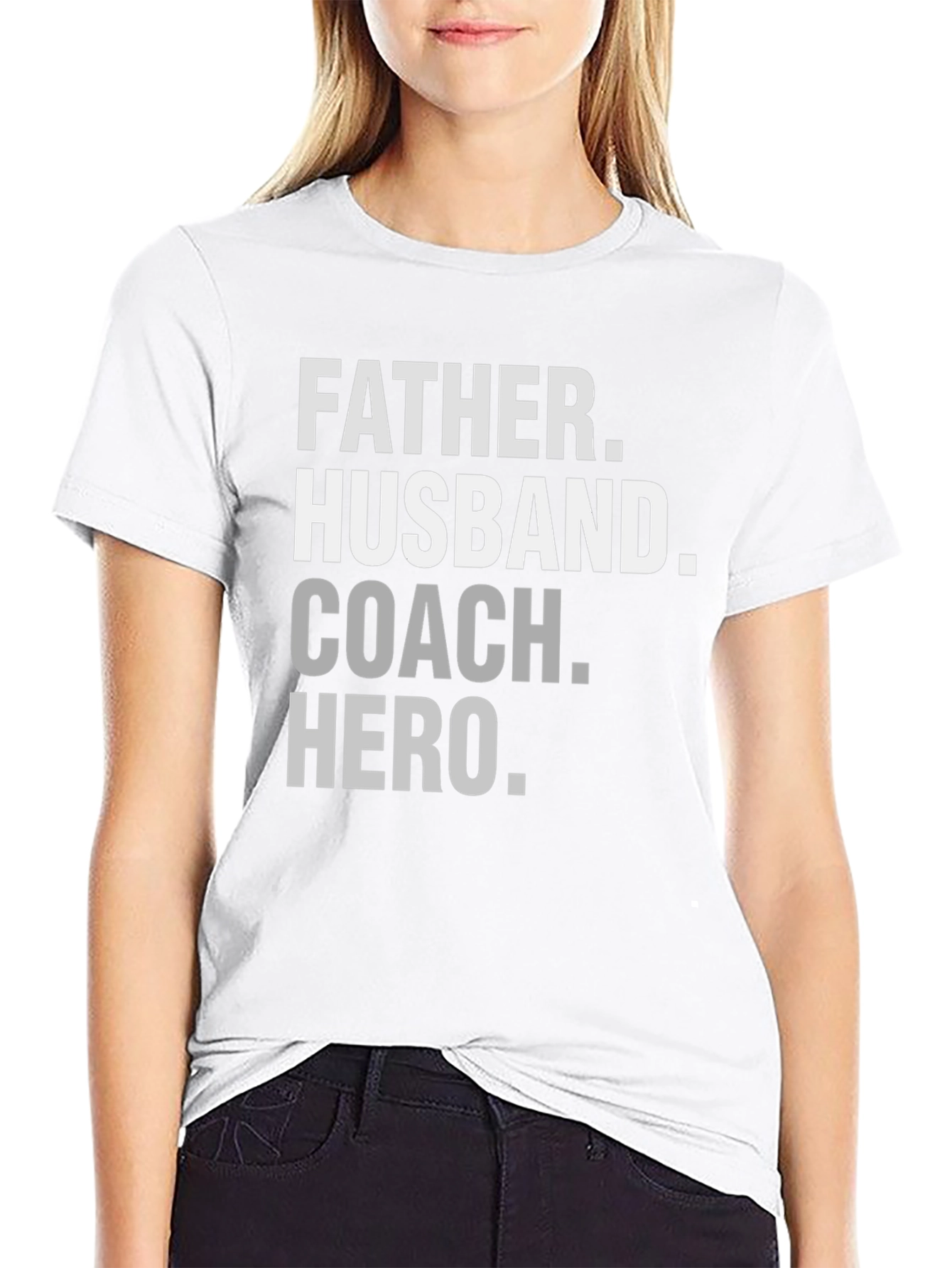 Camiseta Hombre: Padre Esposo Entrenador Héroe