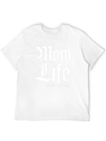 Camiseta Negra Mom Life para Hombre