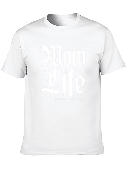 Camiseta Negra Mom Life para Hombre