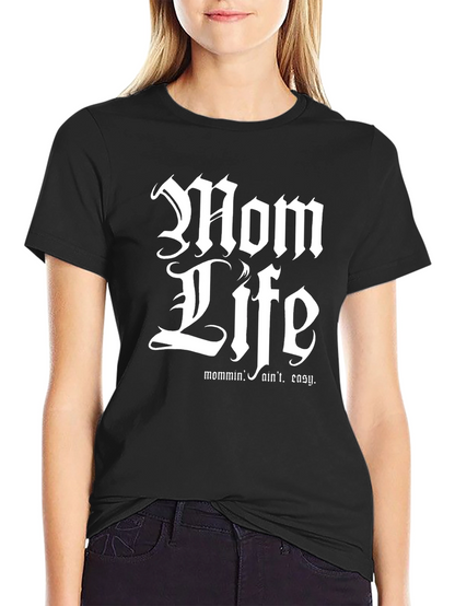 Camiseta Negra Mom Life para Hombre