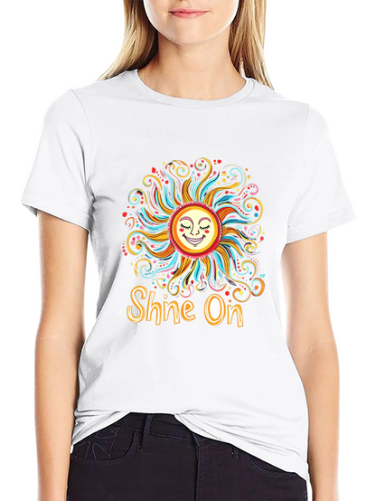 Camiseta Negra Sol Brilla