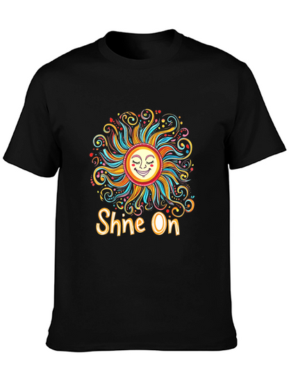 Camiseta Negra Sol Brilla