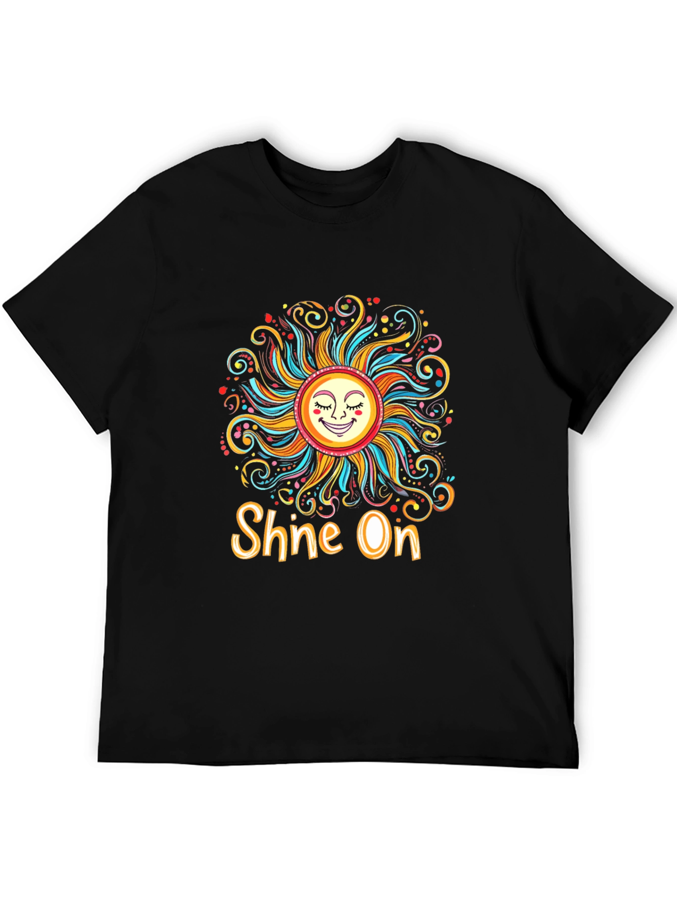 Camiseta Negra Sol Brilla