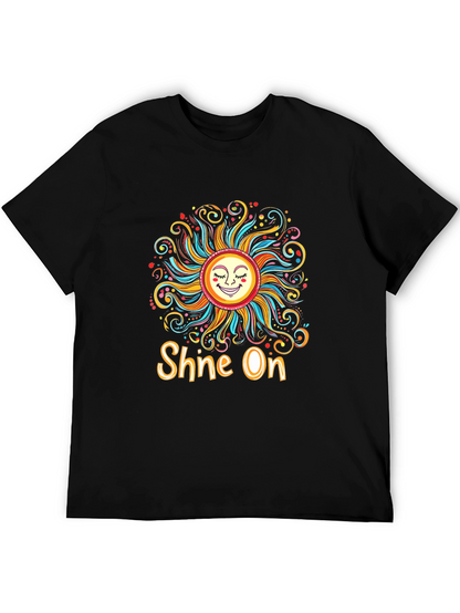 Camiseta Negra Sol Brilla