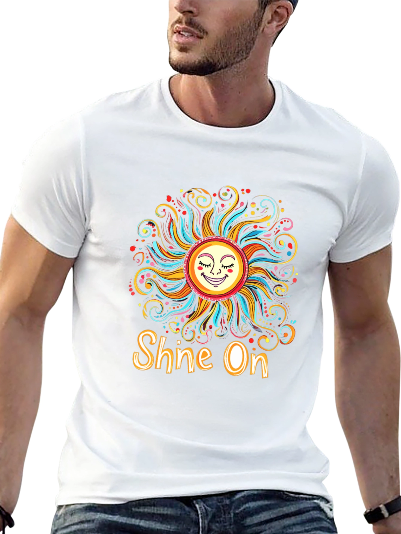 Camiseta Negra Sol Brilla