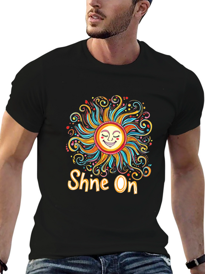 Camiseta Negra Sol Brilla