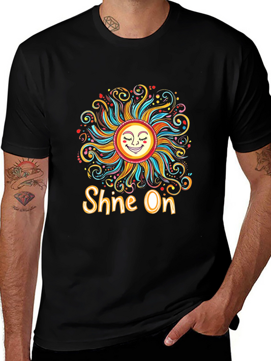 Camiseta Negra Sol Brilla