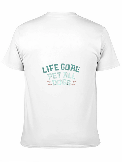 Camiseta Negra Life Goal Pet All Dogs