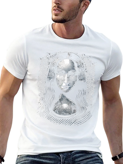 Camiseta Negra Mona Lisa Diseño Único