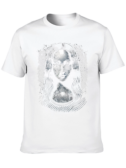 Camiseta Negra Mona Lisa Diseño Único