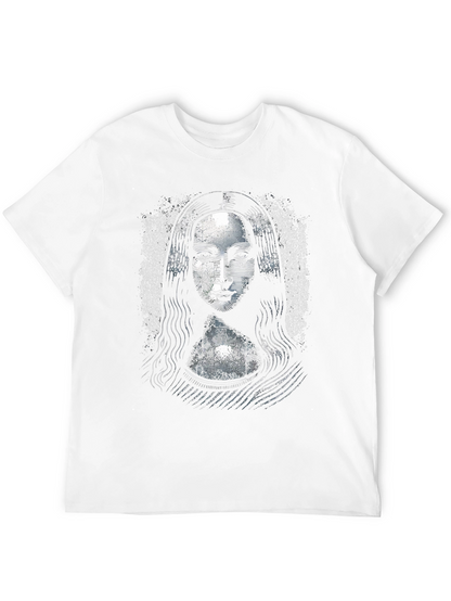 Camiseta Negra Mona Lisa Diseño Único
