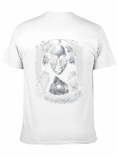 Camiseta Negra Mona Lisa Diseño Único