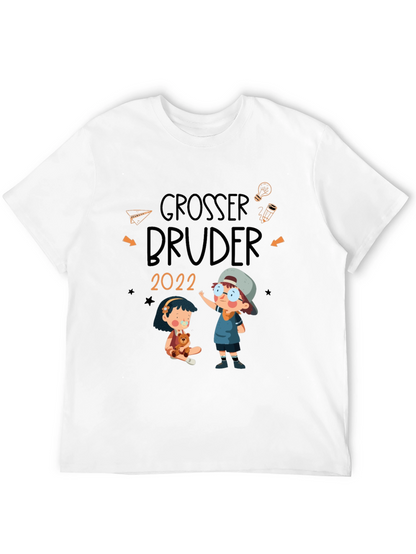 Camiseta Negra Grosser Bruder 2022 - Diseño Infantil