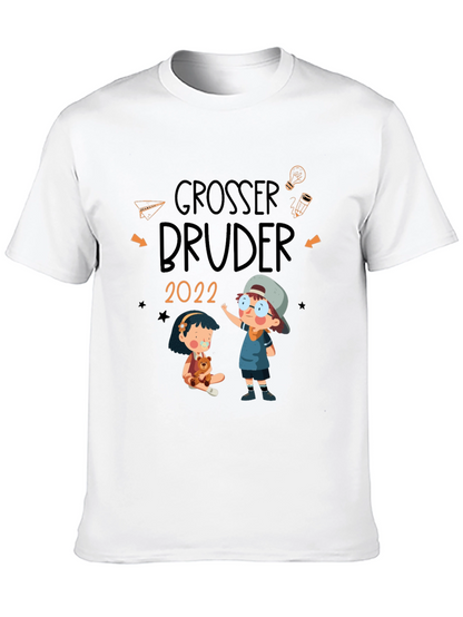 Camiseta Negra Grosser Bruder 2022 - Diseño Infantil