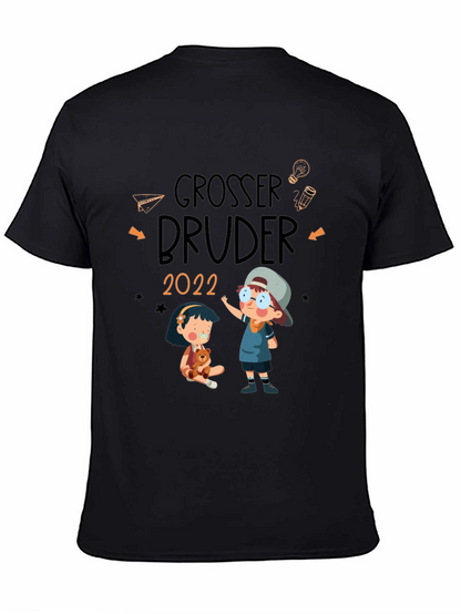 Camiseta Negra Grosser Bruder 2022 - Diseño Infantil