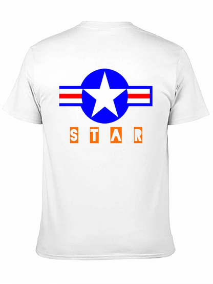 Camiseta Negra Estilo Militar STAR