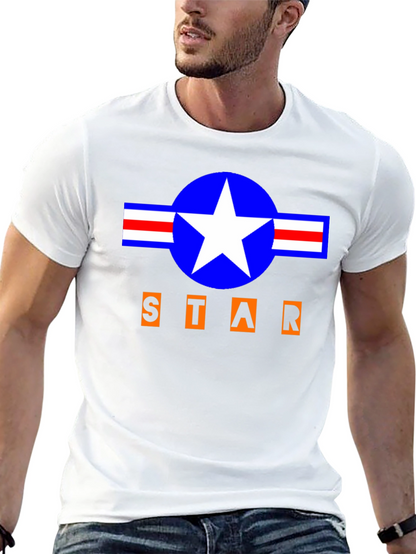Camiseta Negra Estilo Militar STAR