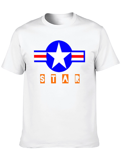 Camiseta Negra Estilo Militar STAR