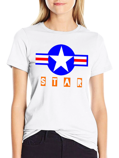 Camiseta Negra Estilo Militar STAR