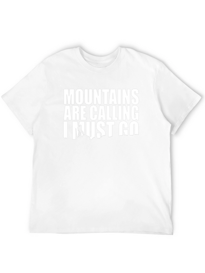 Camiseta Negra: Las Montañas Llaman