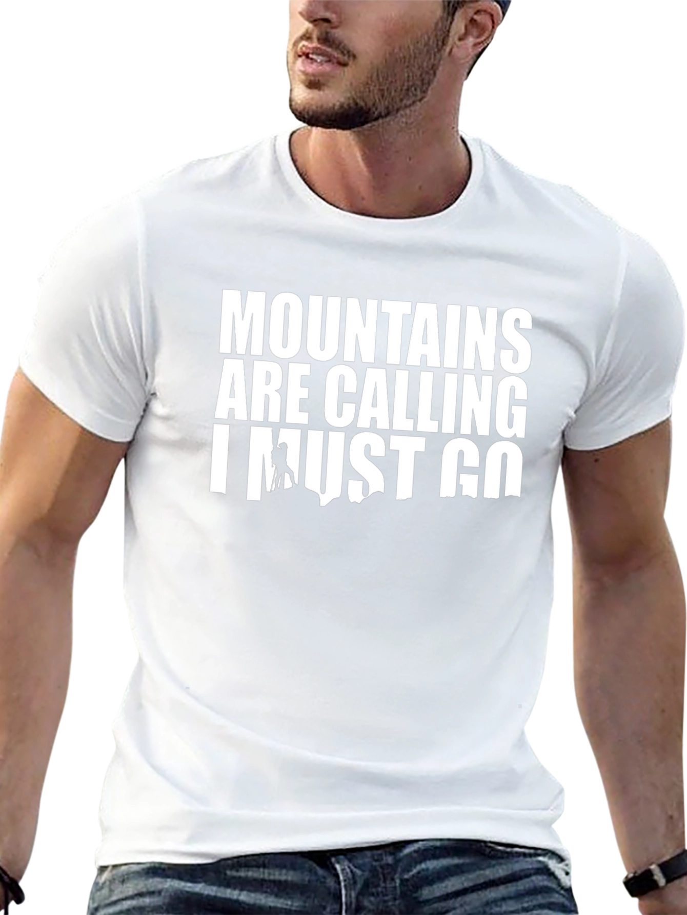 Camiseta Negra: Las Montañas Llaman