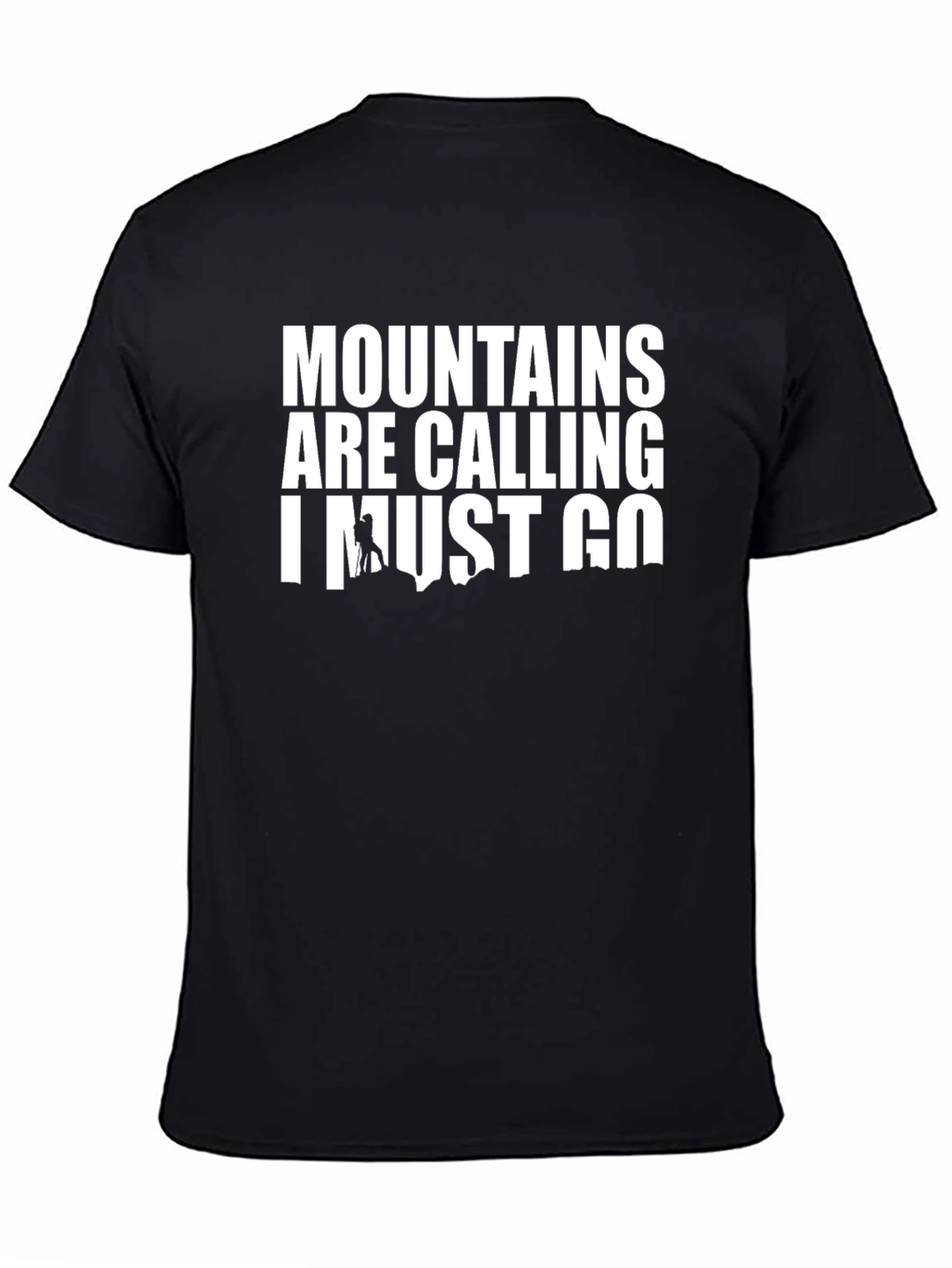 Camiseta Negra: Las Montañas Llaman