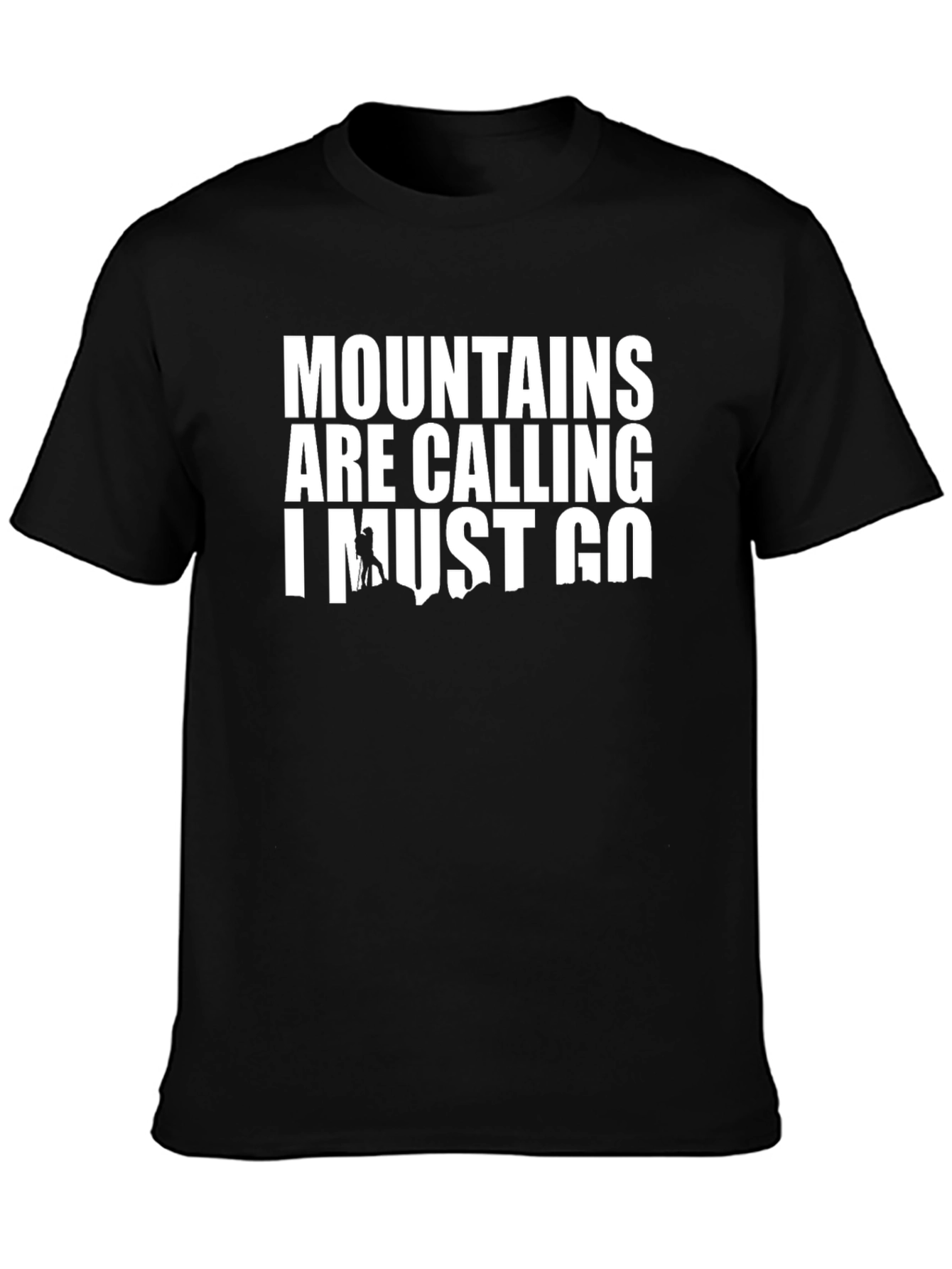 Camiseta Negra: Las Montañas Llaman