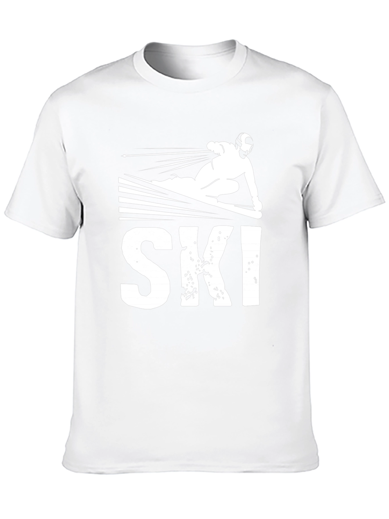 Camiseta Negra Estampado Ski