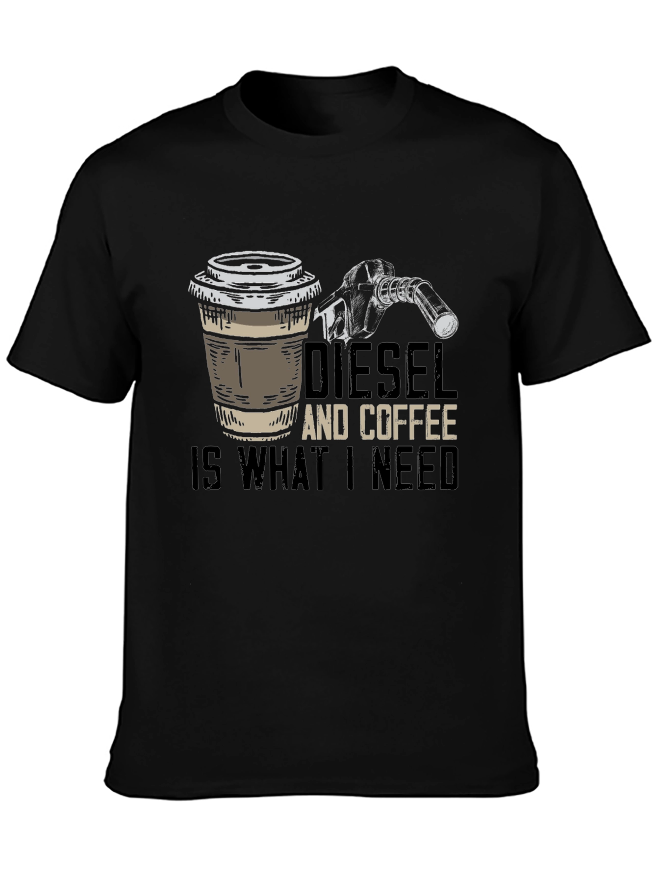 Camiseta Diesel y Café: Lo Que Necesito
