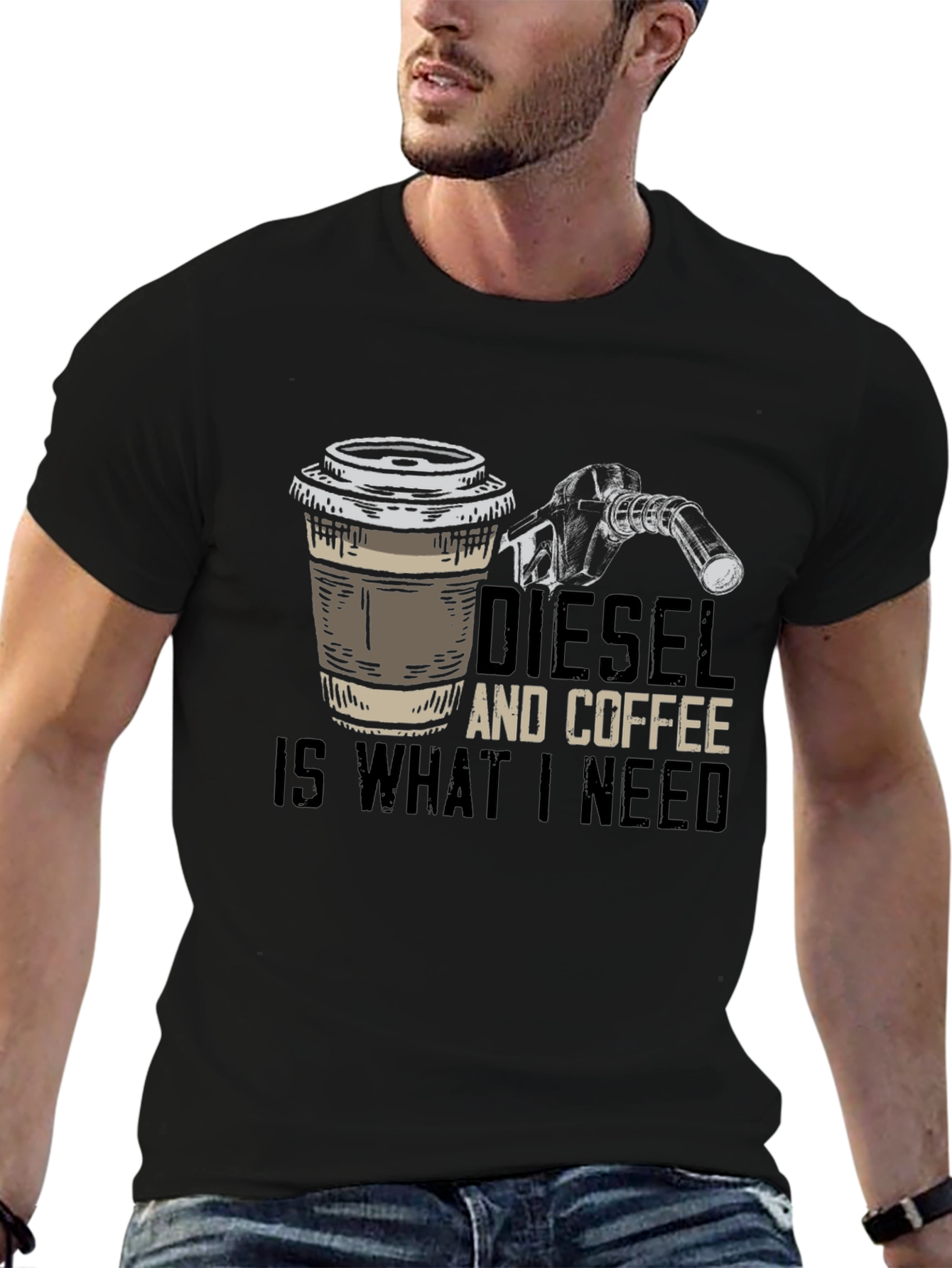 Camiseta Diesel y Café: Lo Que Necesito