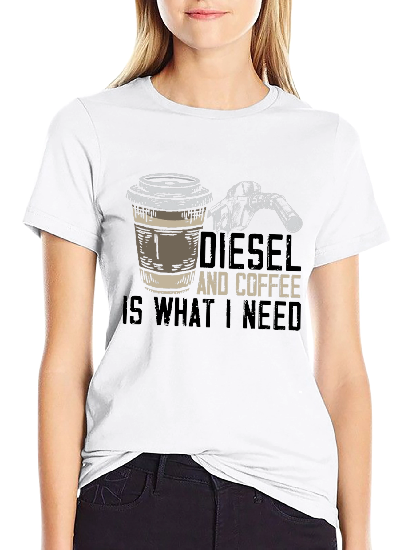 Camiseta Diesel y Café: Lo Que Necesito