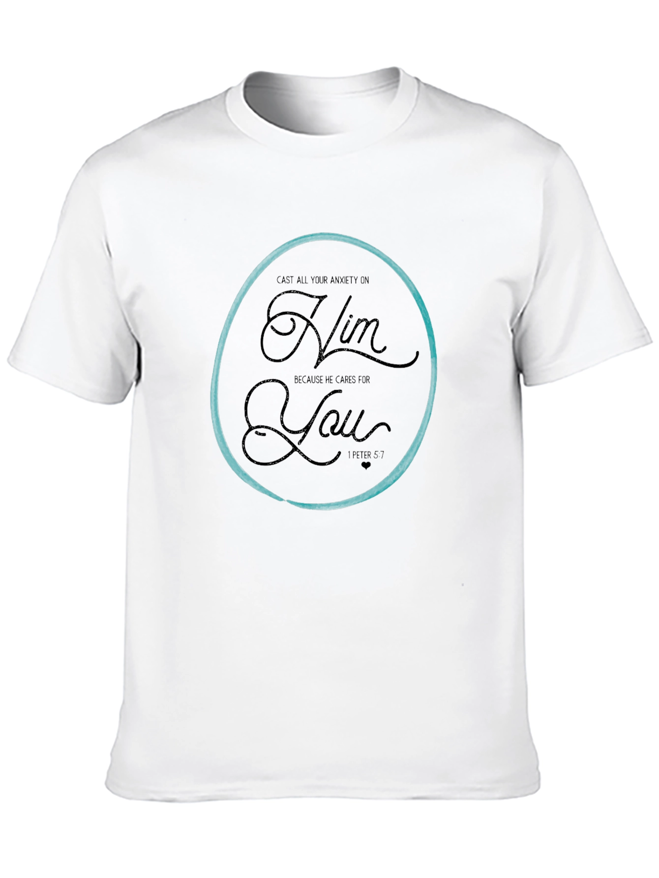Camiseta Negra con Círculo y Mensaje Inspirador