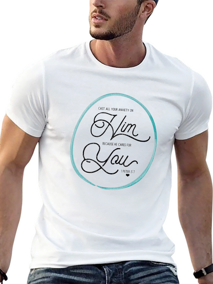 Camiseta Negra con Círculo y Mensaje Inspirador