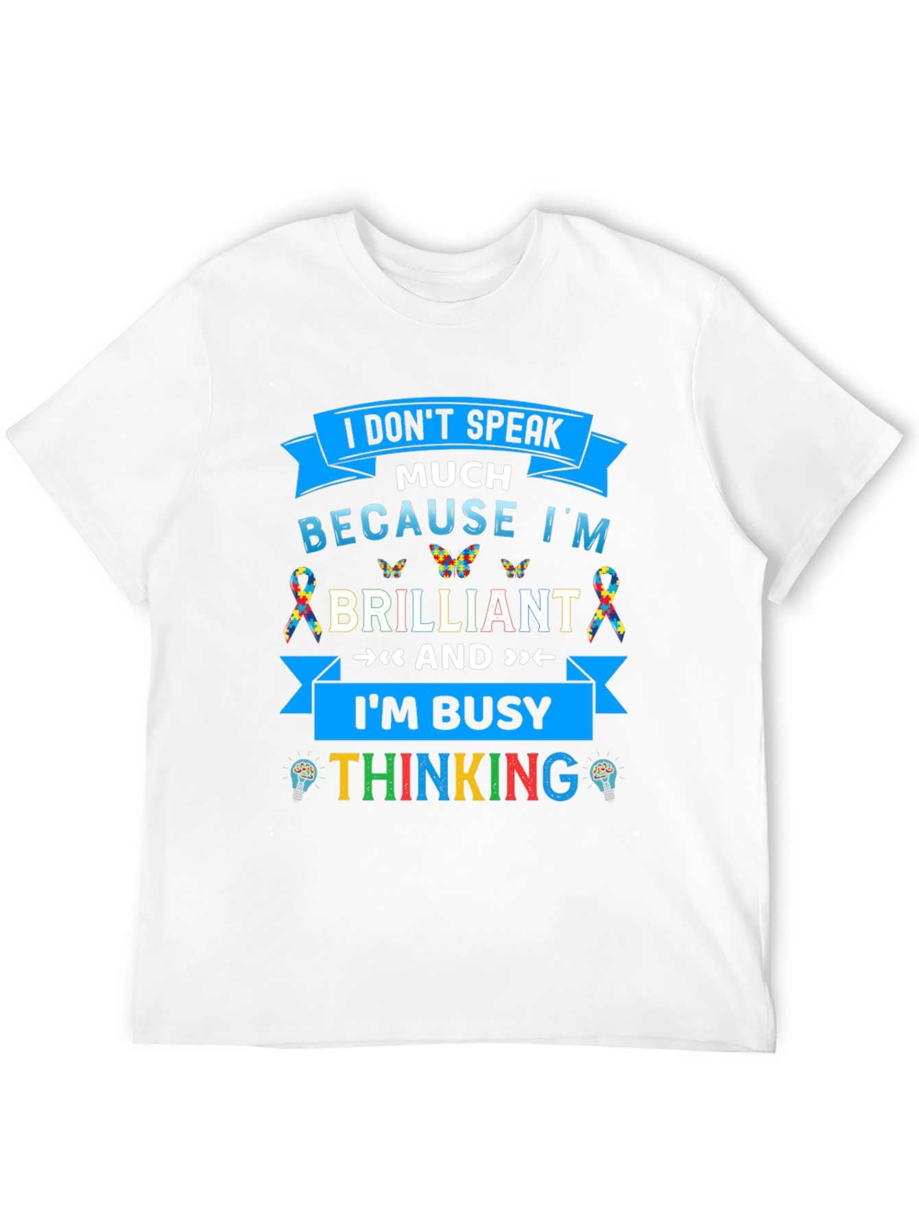 Camiseta Negra I Dont Speak Much Because Im Brilliant