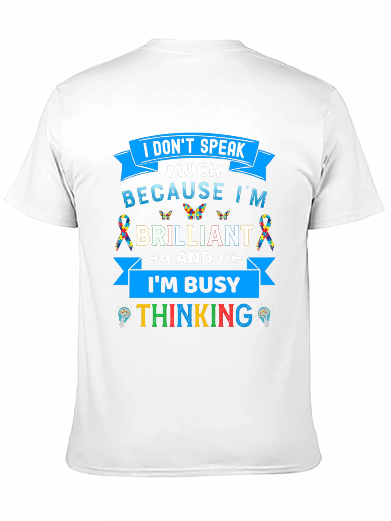 Camiseta Negra I Dont Speak Much Because Im Brilliant