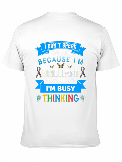 Camiseta Negra I Dont Speak Much Because Im Brilliant