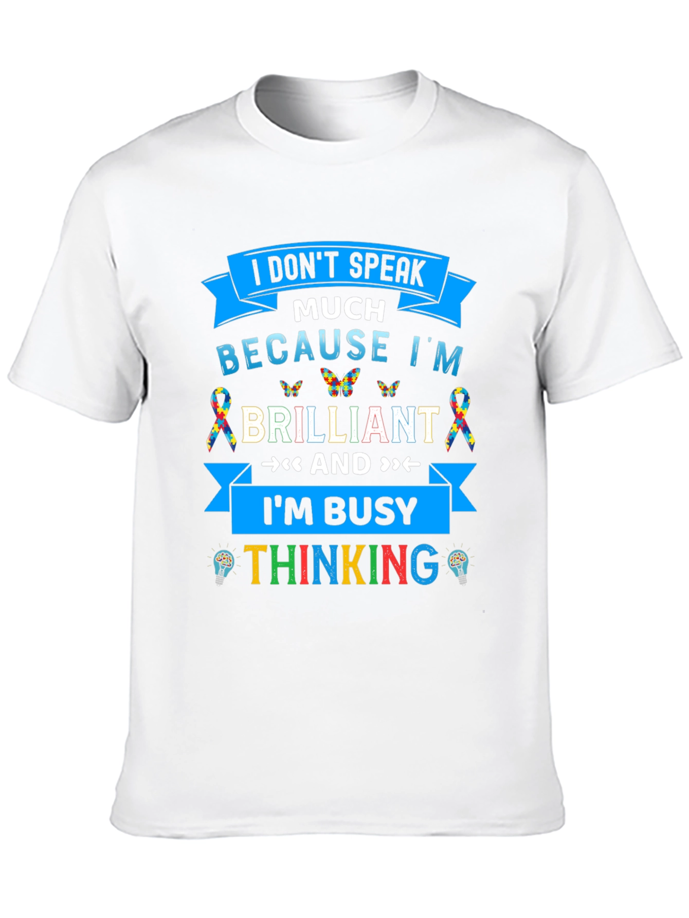 Camiseta Negra I Dont Speak Much Because Im Brilliant