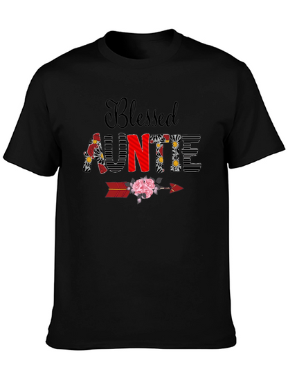 Camiseta Blessed Auntie Floral - Regalo Tía