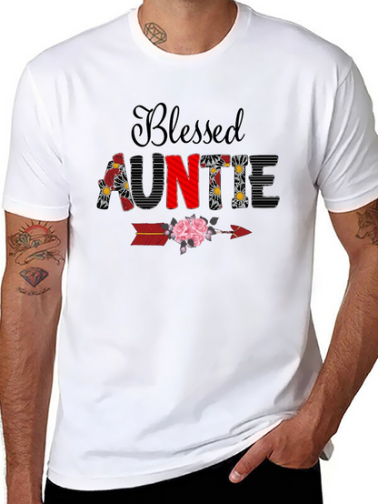 Camiseta Blessed Auntie Floral - Regalo Tía