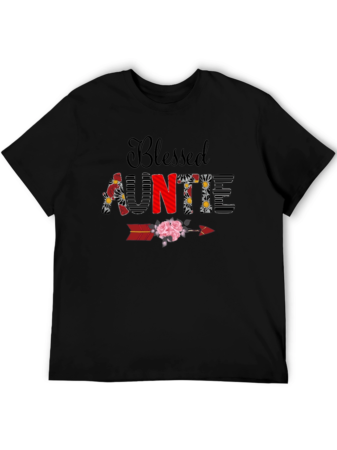 Camiseta Blessed Auntie Floral - Regalo Tía