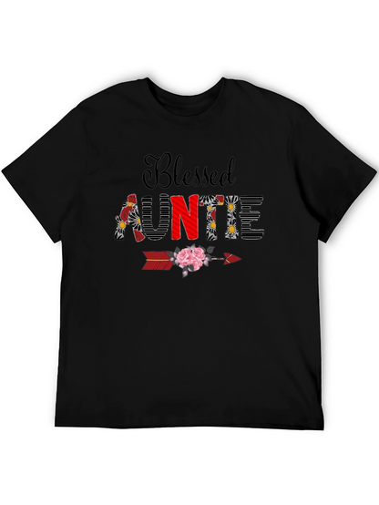 Camiseta Blessed Auntie Floral - Regalo Tía