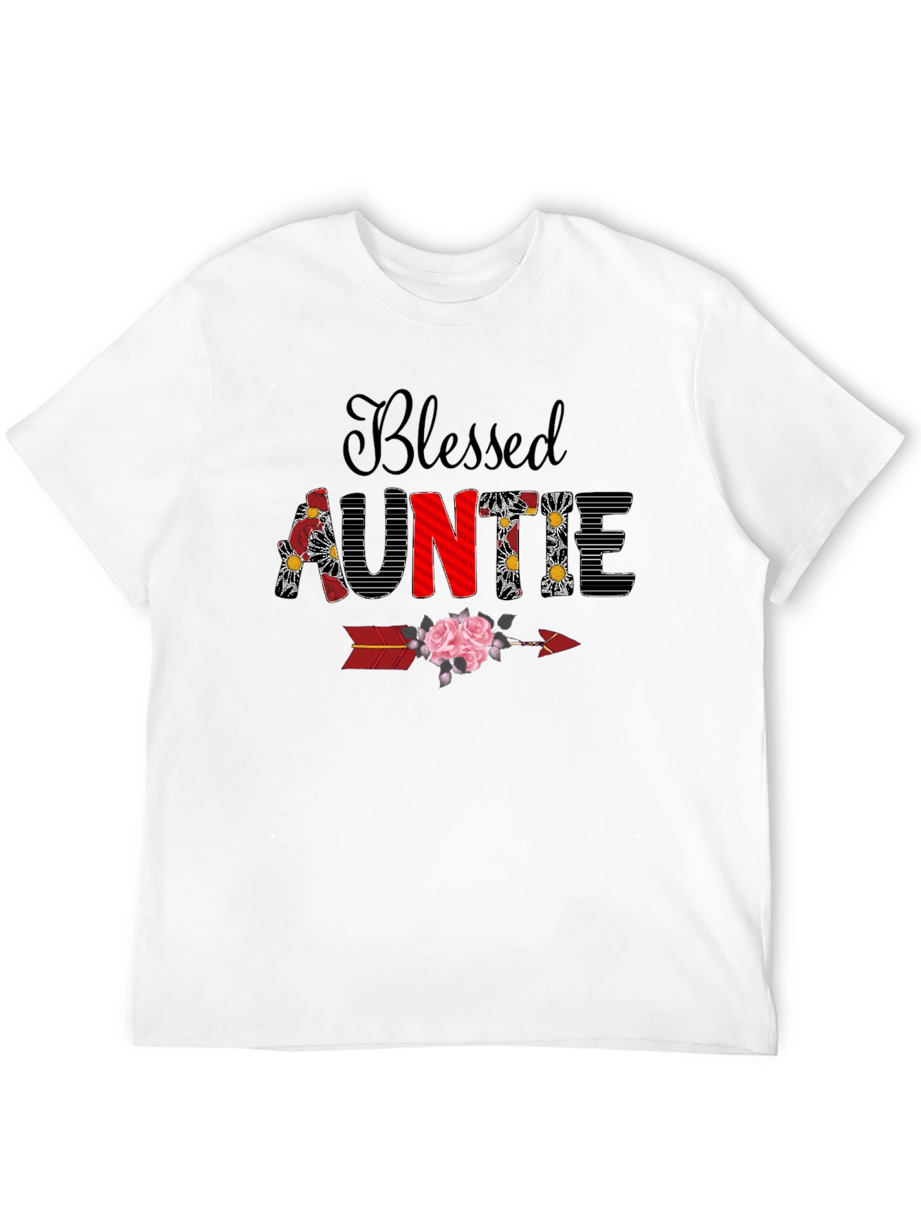 Camiseta Blessed Auntie Floral - Regalo Tía