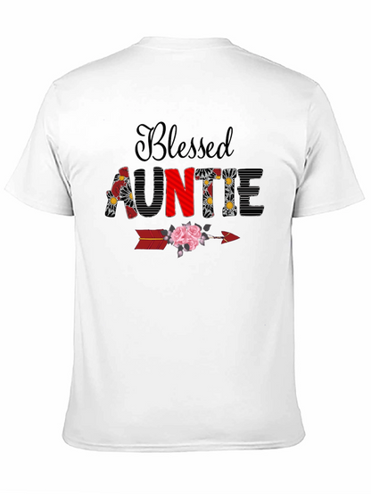 Camiseta Blessed Auntie Floral - Regalo Tía