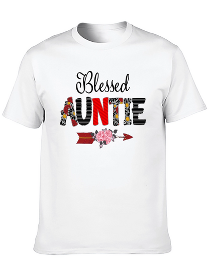 Camiseta Blessed Auntie Floral - Regalo Tía