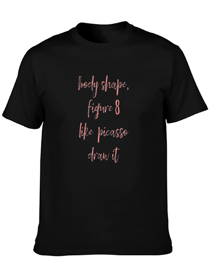 Camiseta Negra con Diseño Picasso Figura 8