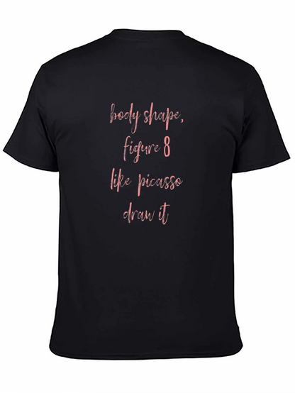Camiseta Negra con Diseño Picasso Figura 8