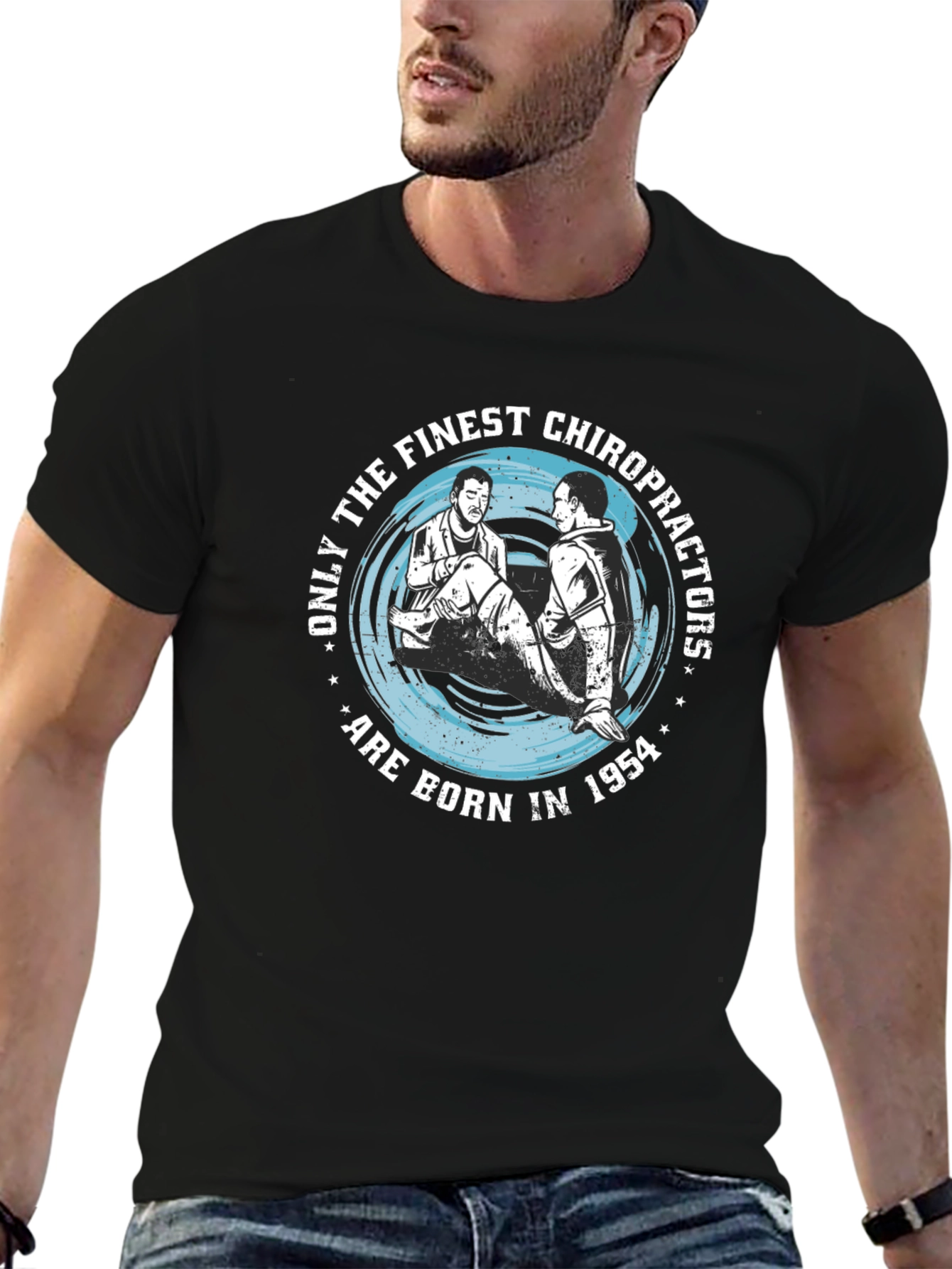 Camiseta Negra: Quiroprácticos Nacidos en 1954