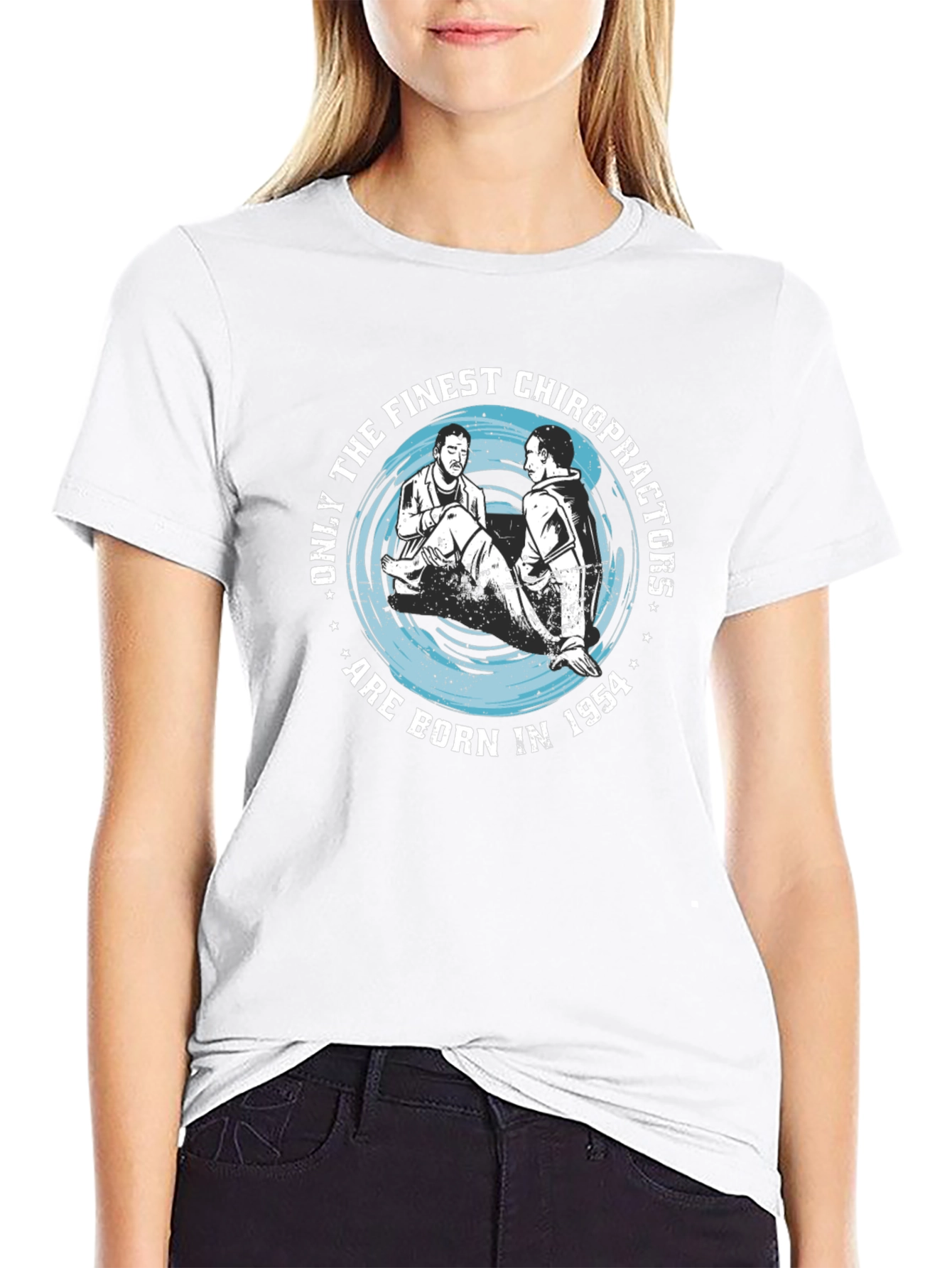 Camiseta Negra: Quiroprácticos Nacidos en 1954