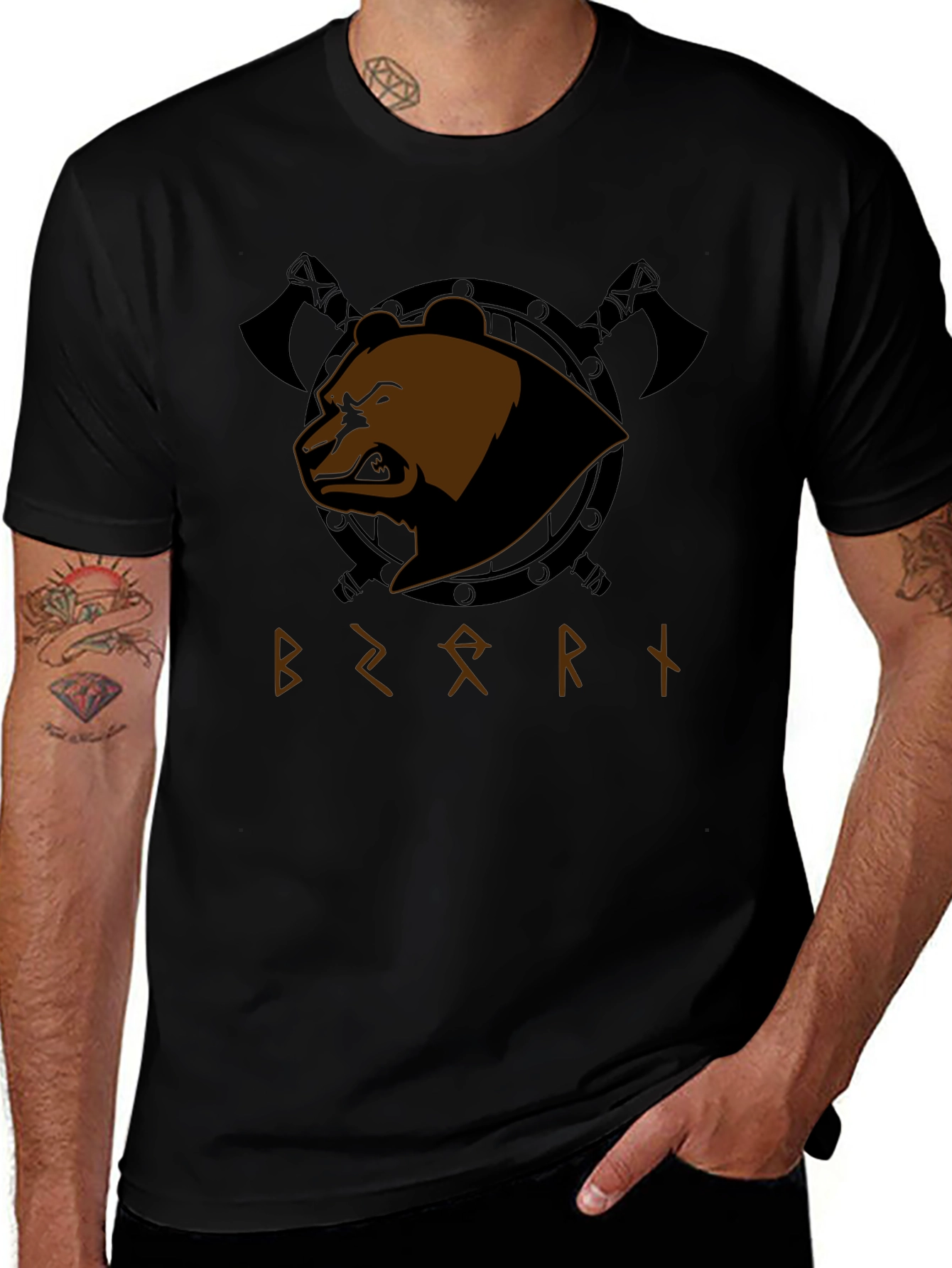 Camiseta Hombre Bearry Vikinga